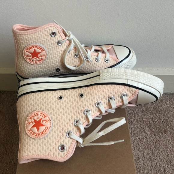 Converse Shoes - Light Pink Synthetic Converse High Tops